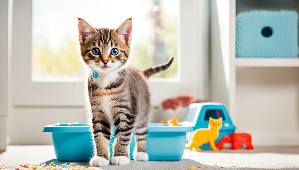 Introducing kittens to litter box