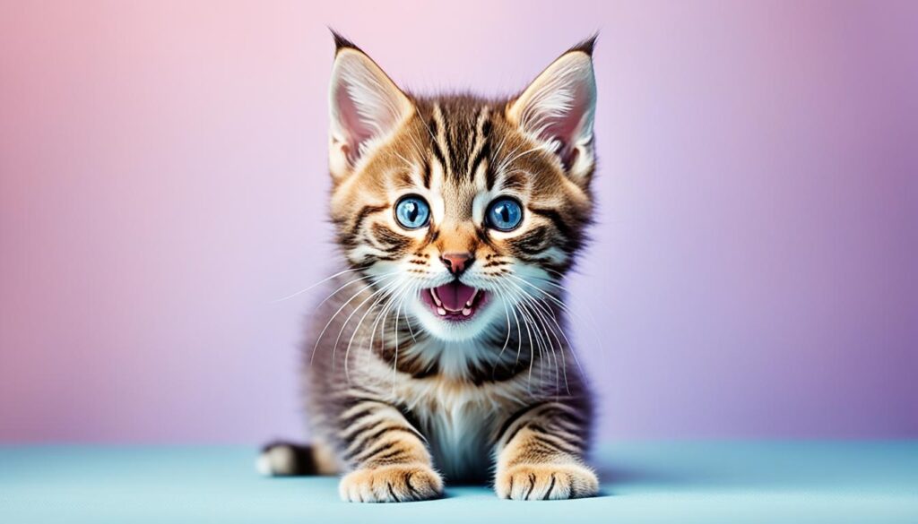 kitten with teeth