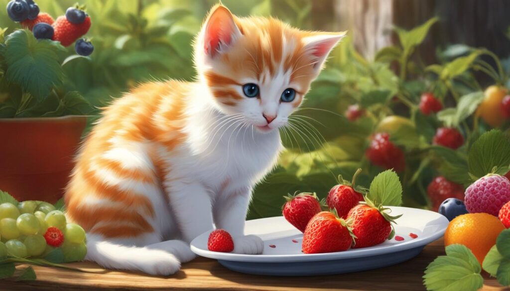 Can kittens eat strawberries display