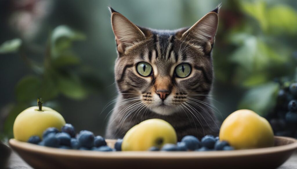 risk of blueberries for cats