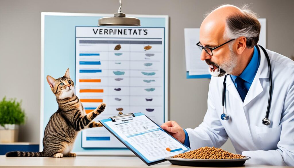 Veterinary advice for feline diet