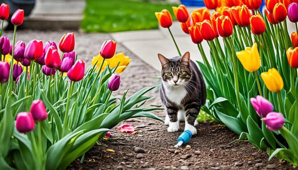 protecting cats from tulips