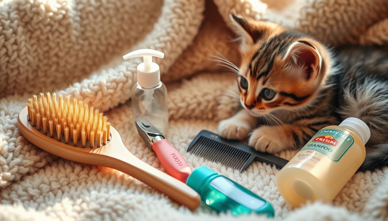 Kitten grooming essentials