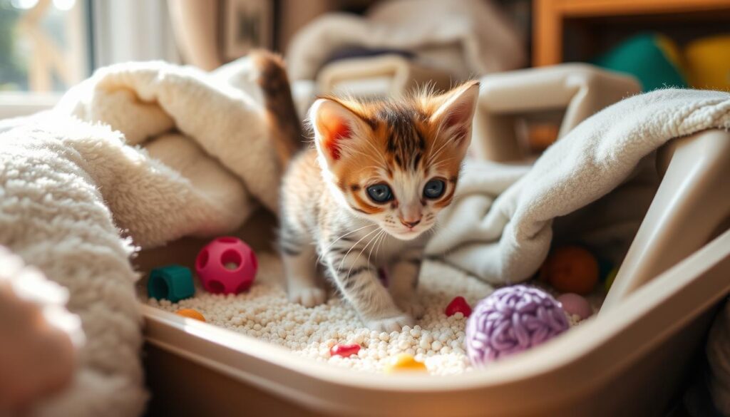 Kitten litter training