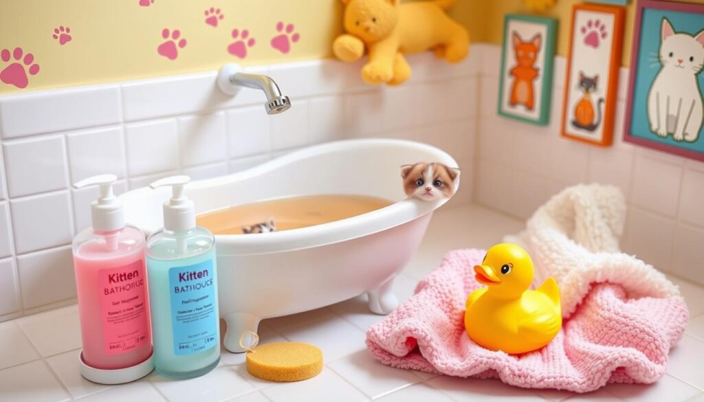 kitten bathing supplies