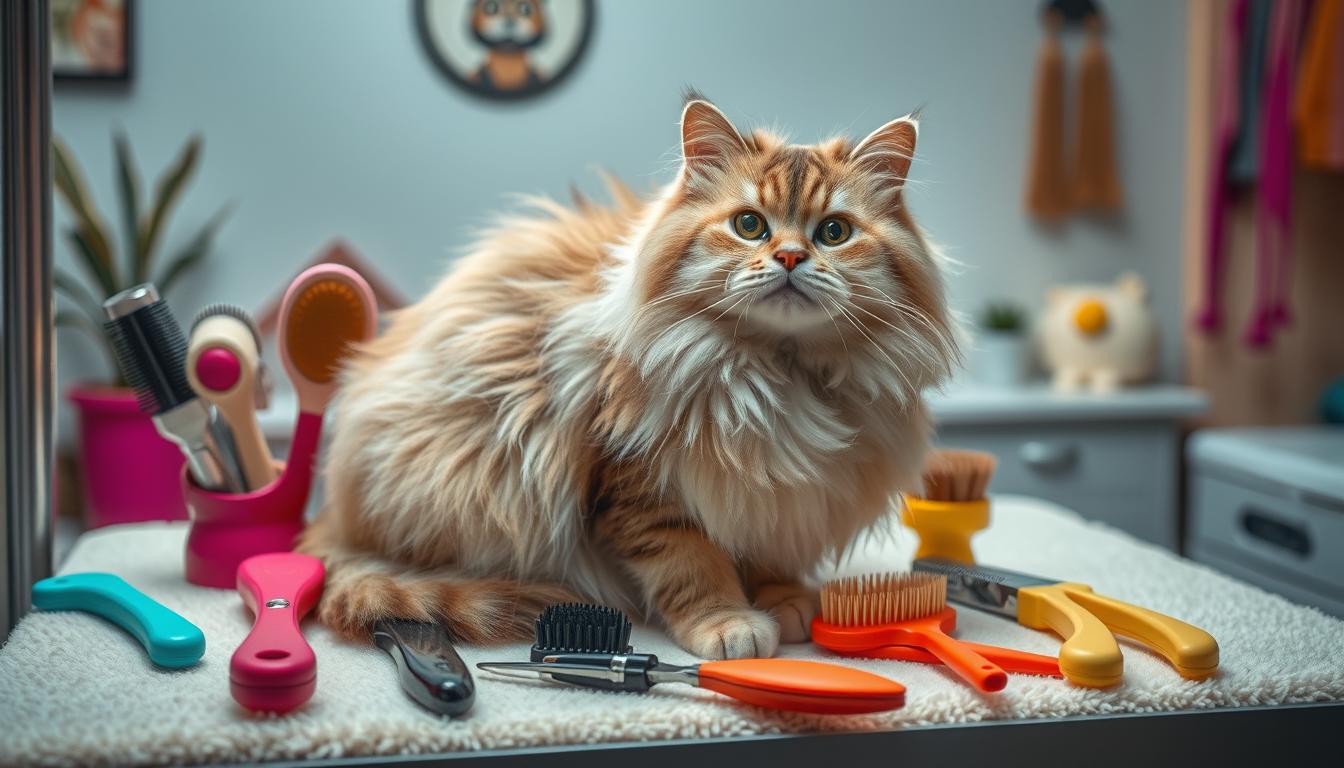 Cat grooming techniques