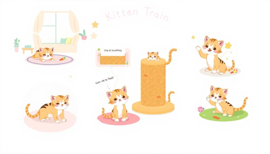 kitten training progression