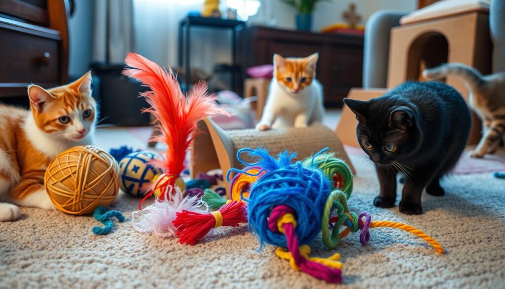 DIY cat toys